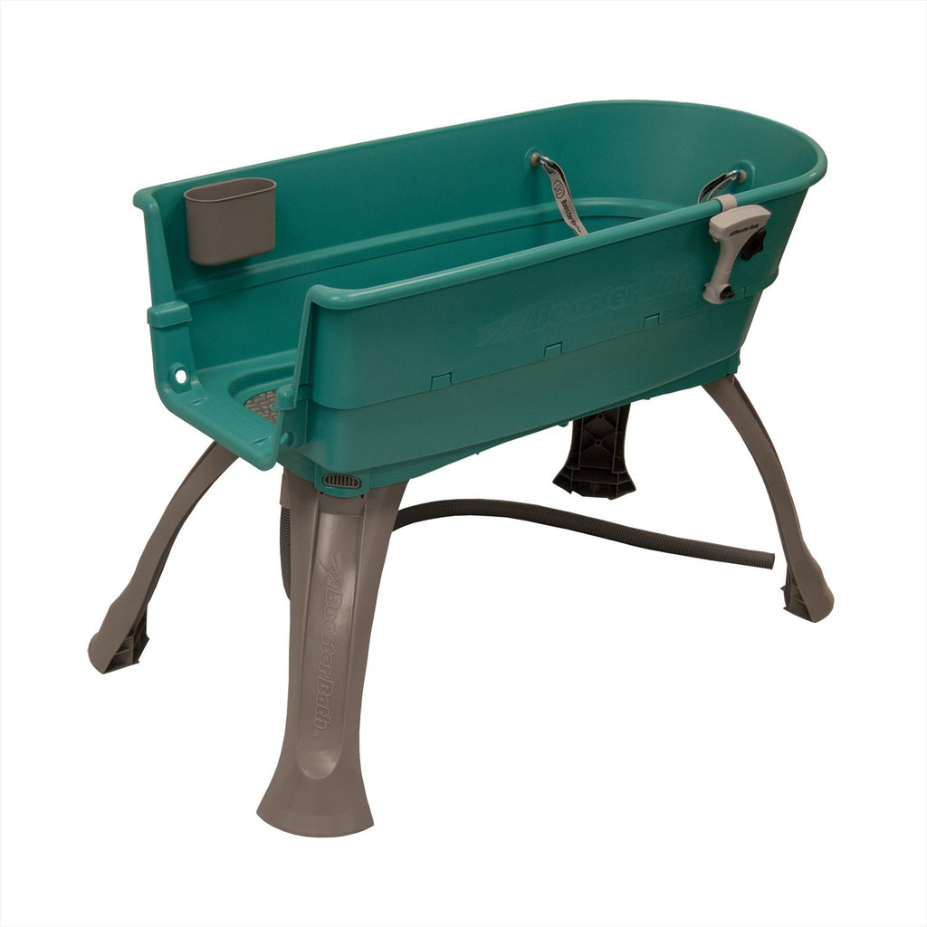 Elevated Pet Bathing Large Teal with Steps S472839