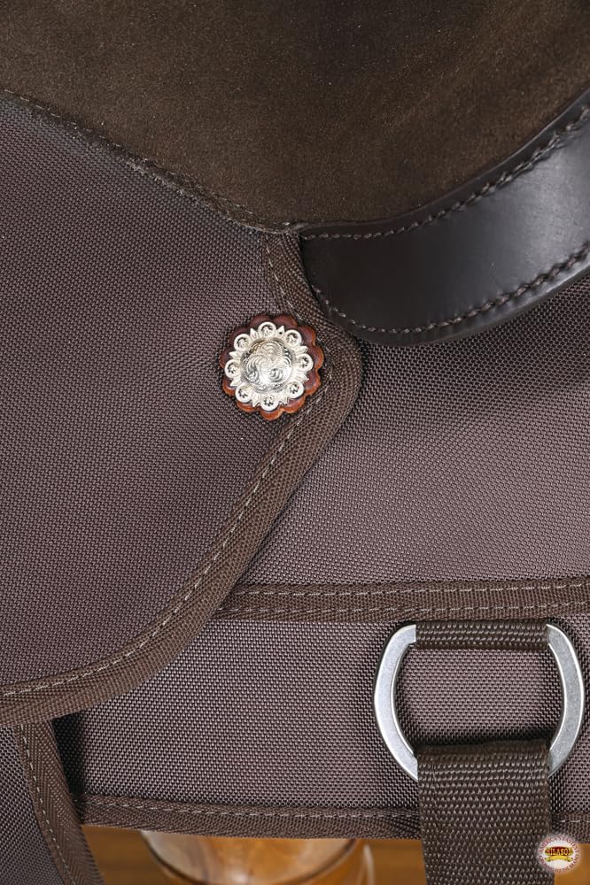Brown Leather Western Horse Saddle X8726