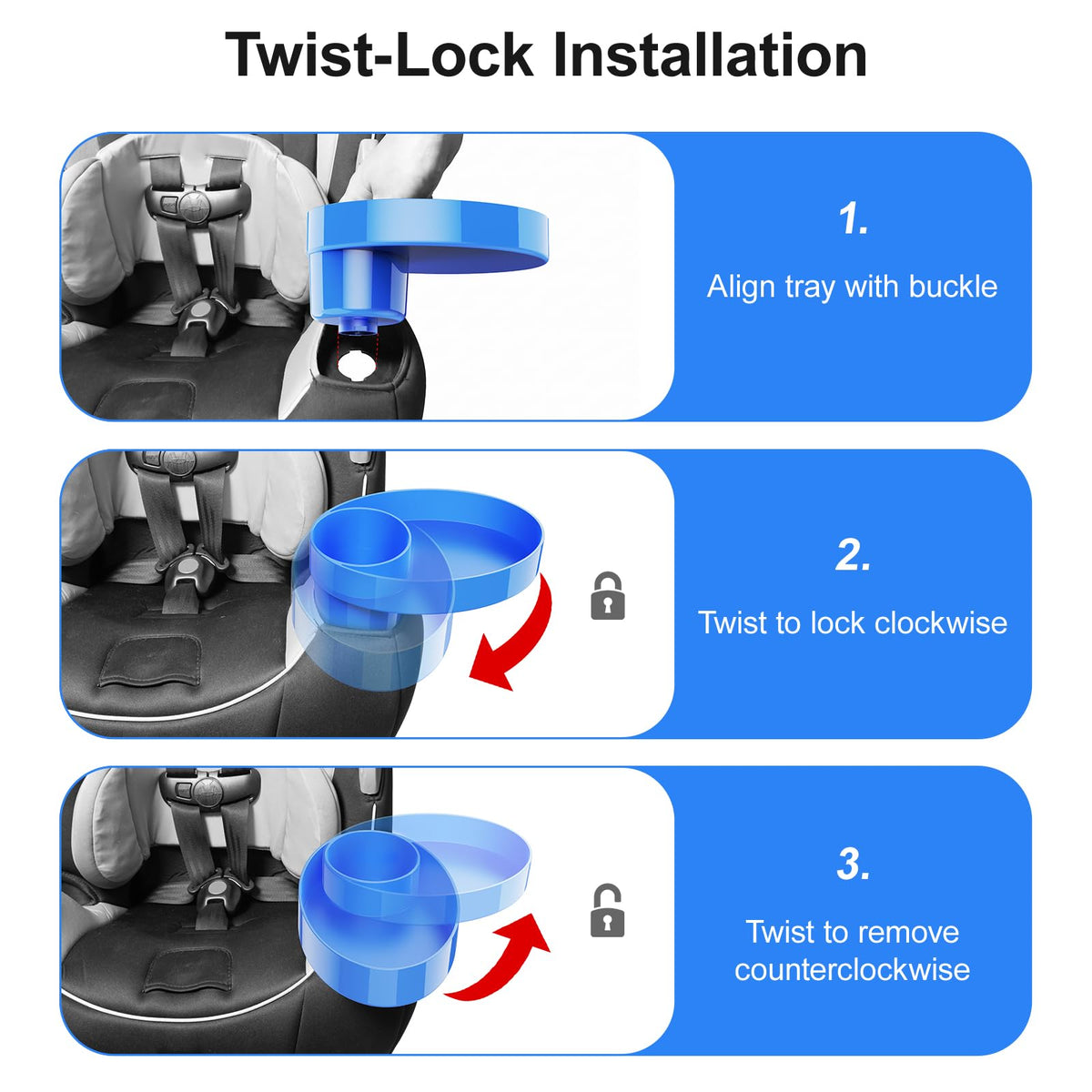 2 Pack Car Seat Cup Holder B1221