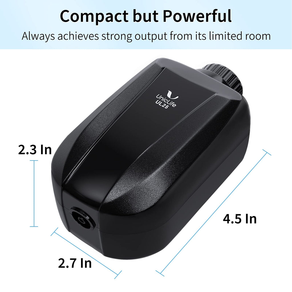 Aquarium Air Pump Dual Outlet Fish Tank Aerator U923727