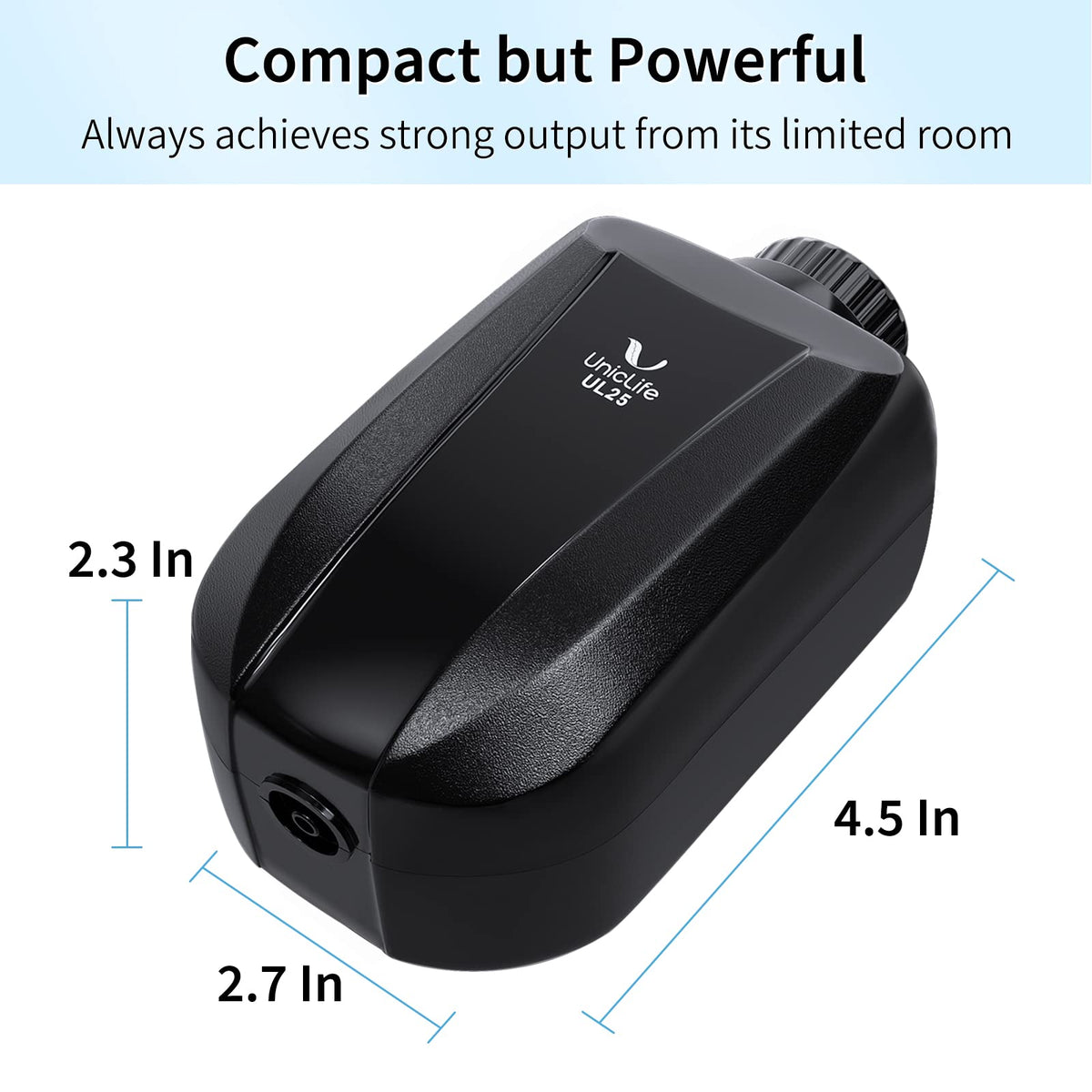 Aquarium Air Pump Dual Outlet Fish Tank Aerator U923727