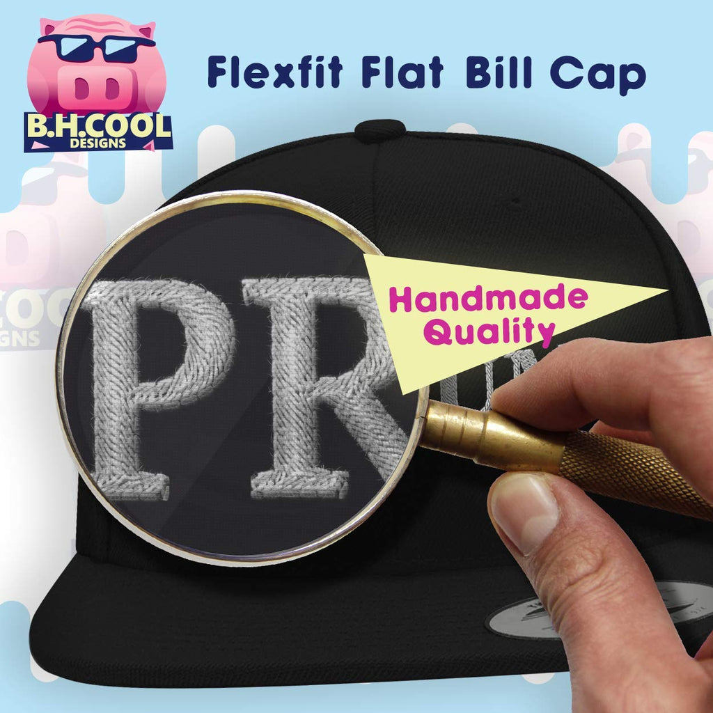 Flat Bill Fitted Hat S61313
