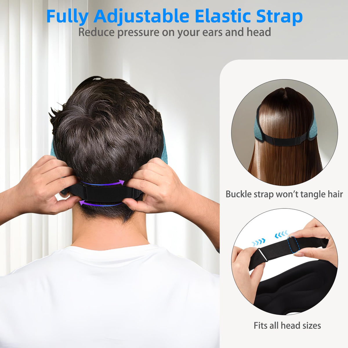 Adjustable Bluetooth 3D Sleep Mask Q89582