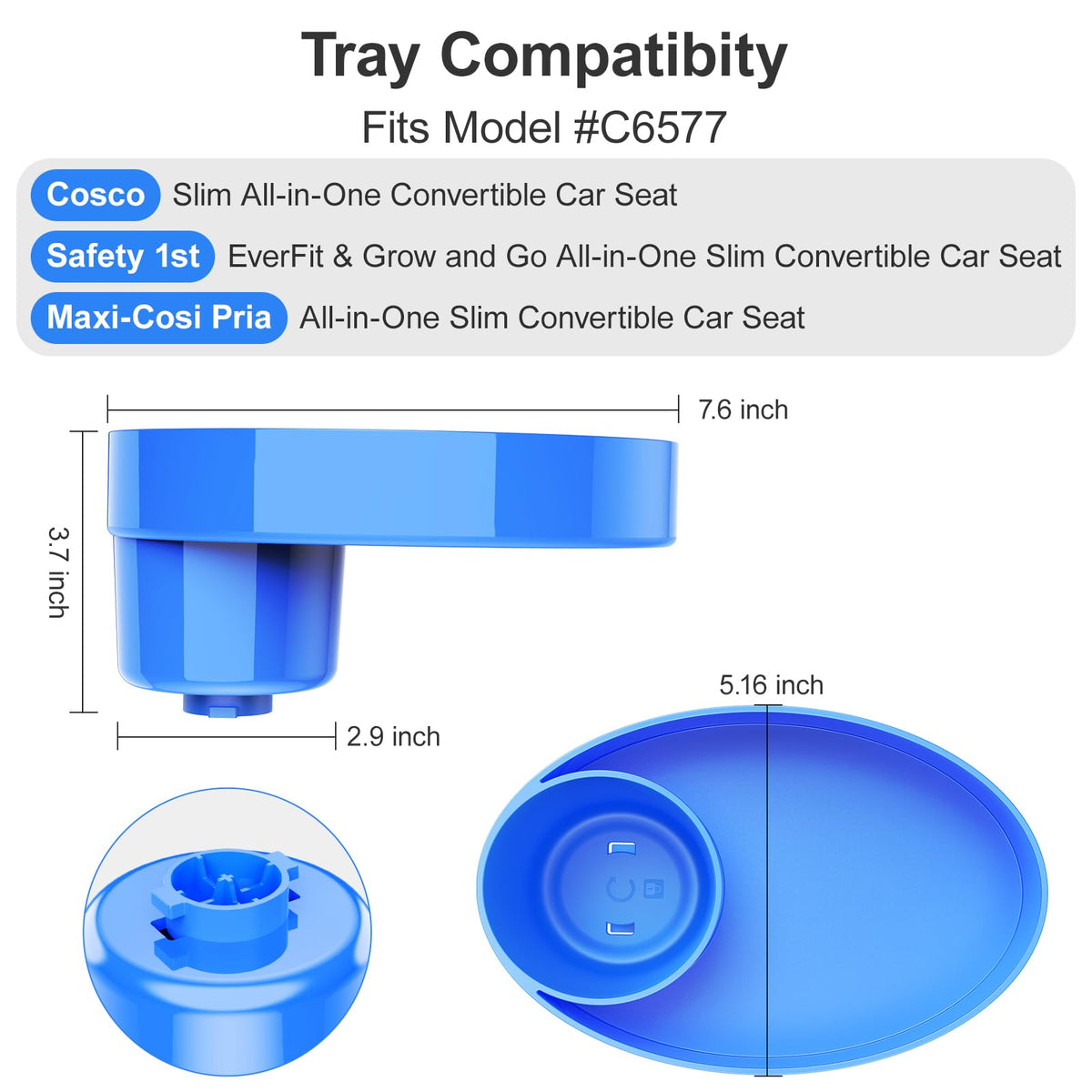 2 Pack Car Seat Cup Holder B1221