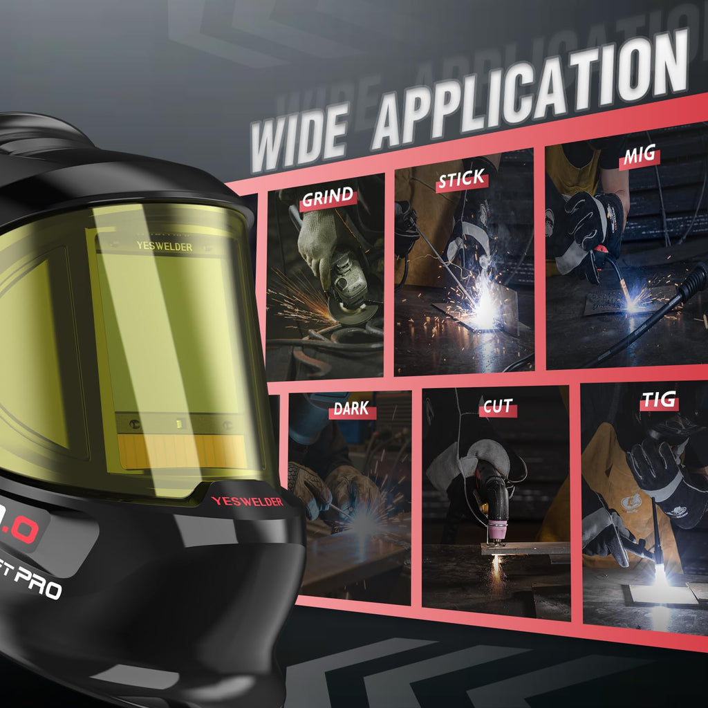 Panoramic Welding Helmet with Smart Auto-Shade G34444