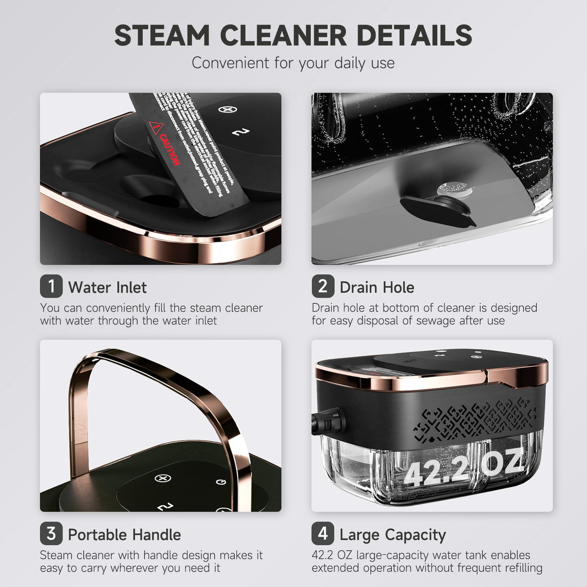Steam Cleaner with Replacement Heads A327