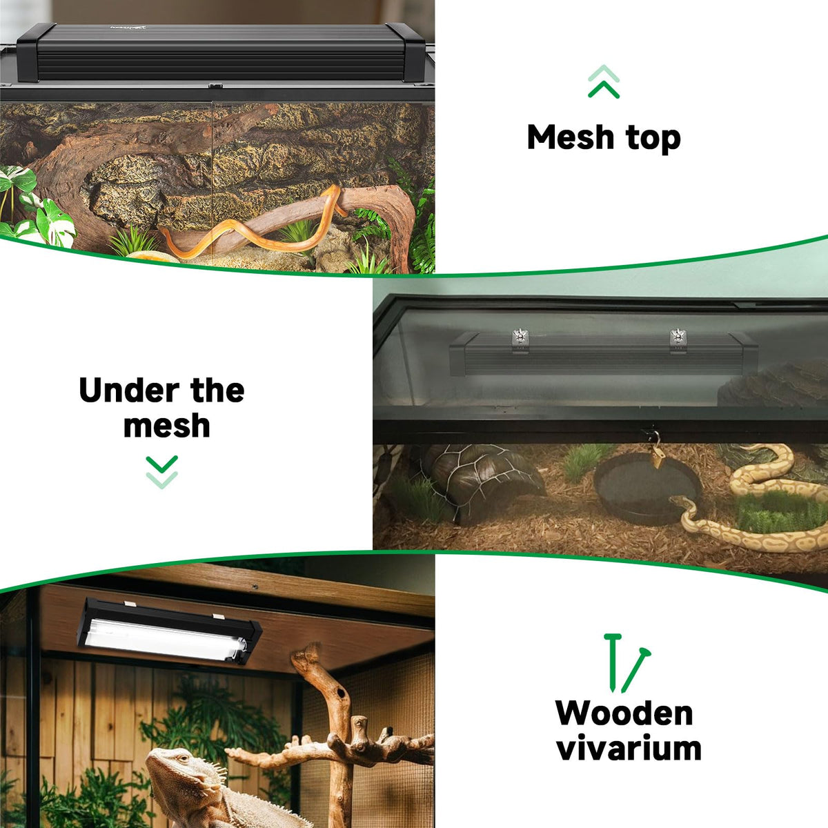 8W UVB Reptile Light Fixture Kit P1092