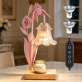 Pink Dimmable Candle Warmer Lamp with Timer H230
