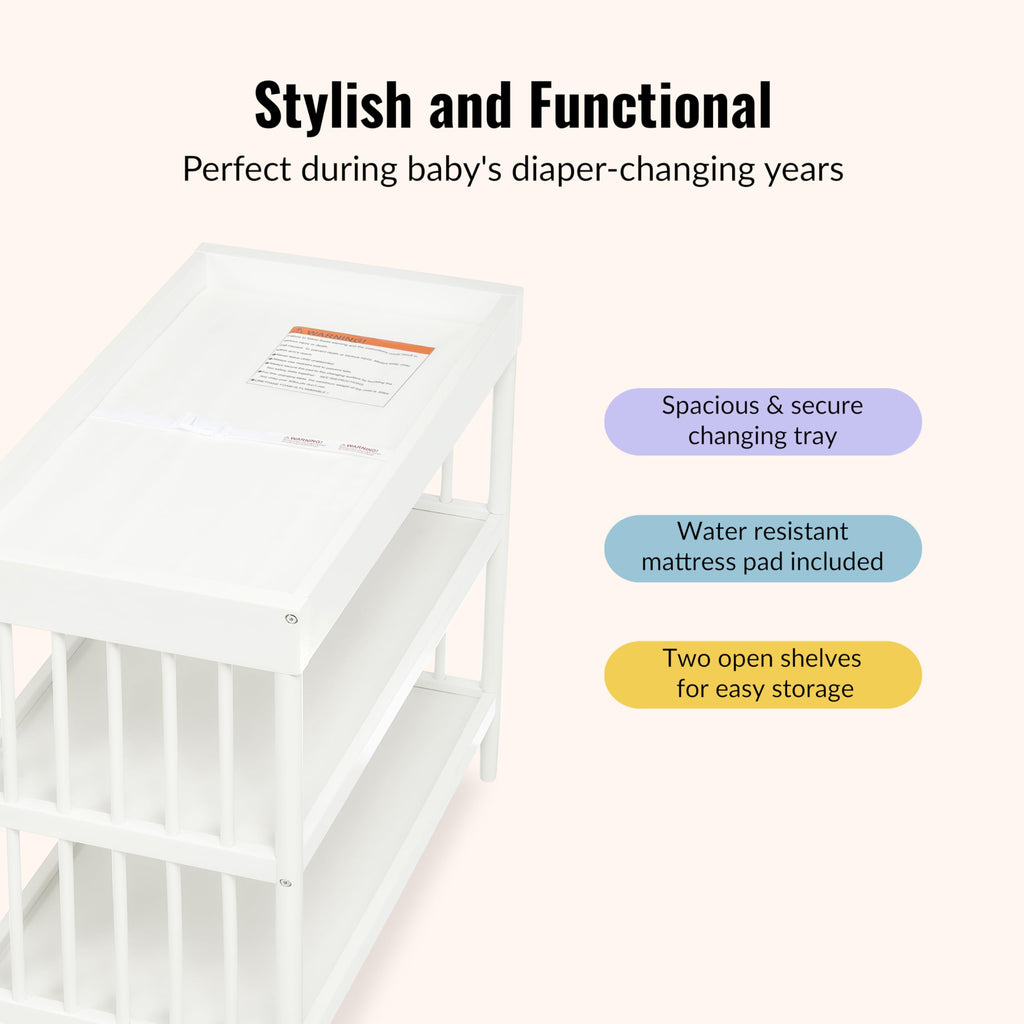 White Changing Table V881
