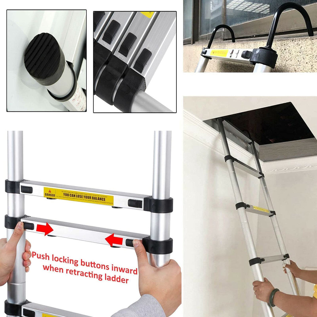 Telescoping Extension Ladder 20.34FT 330 Pound Capacity J280866
