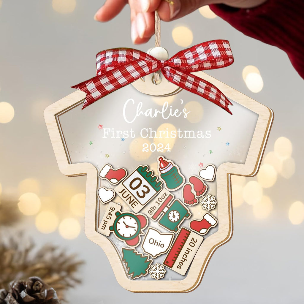 Baby's First Christmas Ornament 2026 Acrylic Wooden 5" M77635
