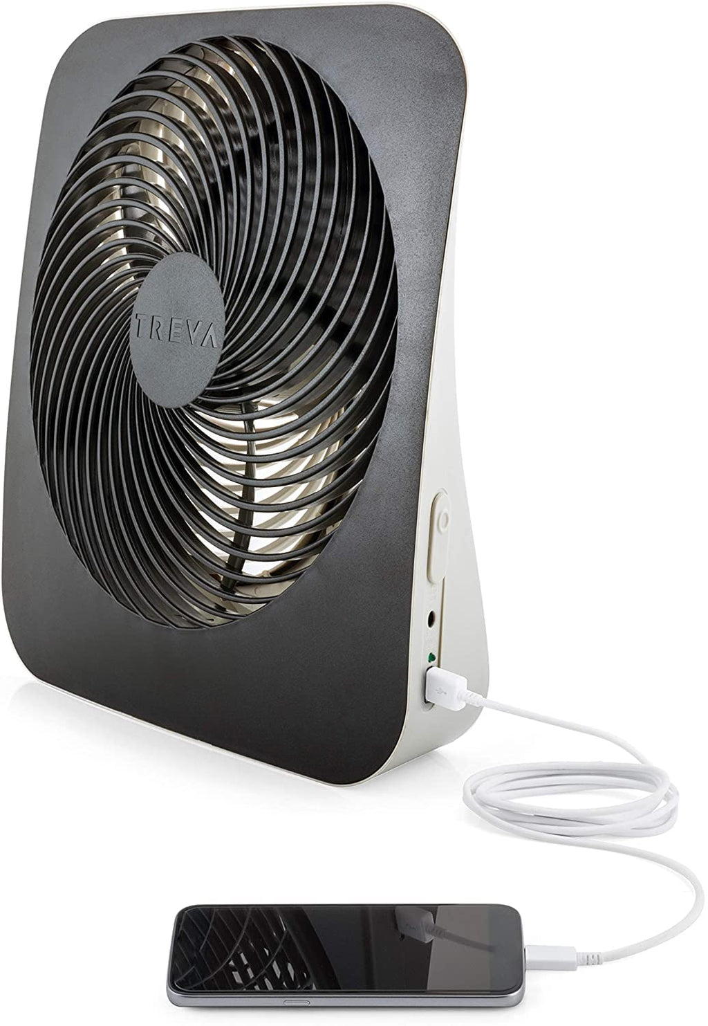 10 in Portable Desk Fan 2-Speed with USB Port Q329262