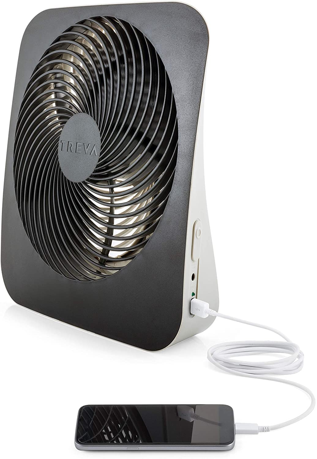 10 in Portable Desk Fan 2-Speed with USB Port Q329262