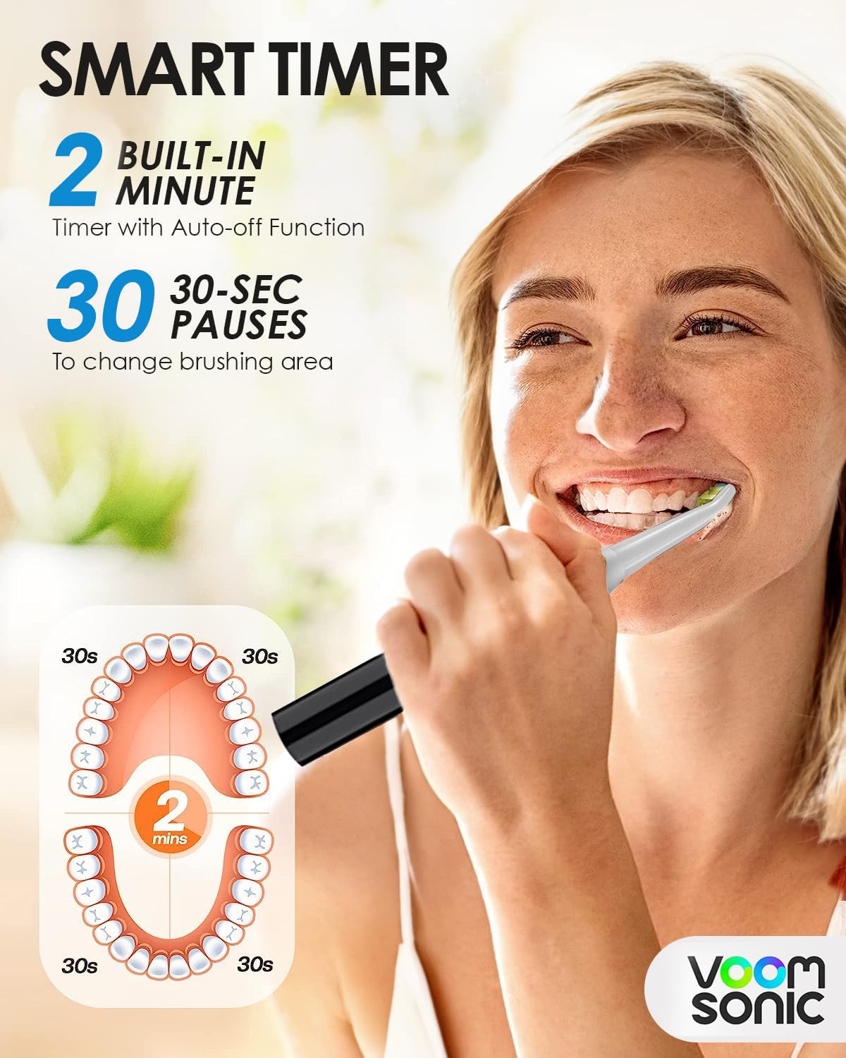 Black Blue 2-Pack Travel Electric Toothbrush M460585