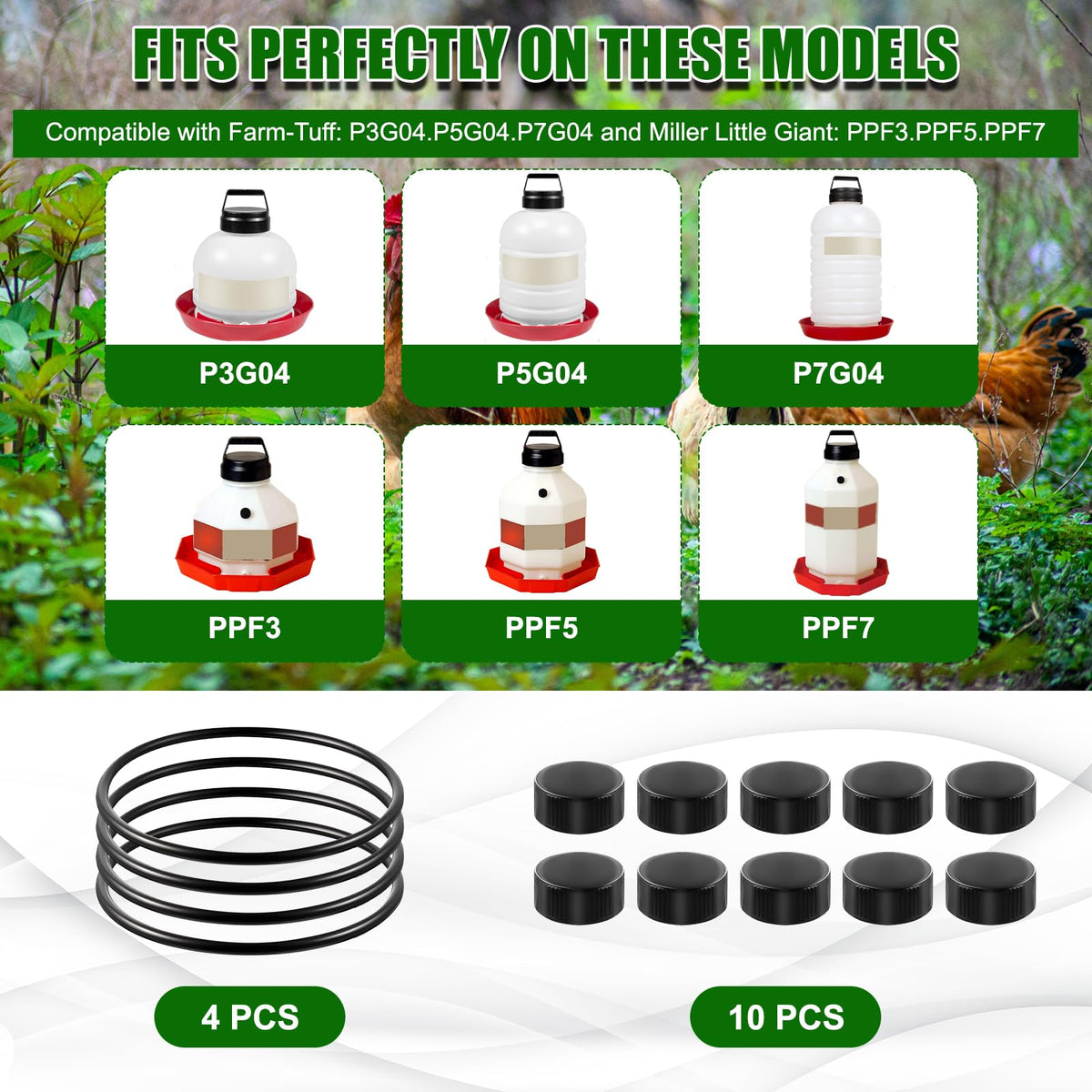 Poultry Waterer Replacement Parts Kit K42743