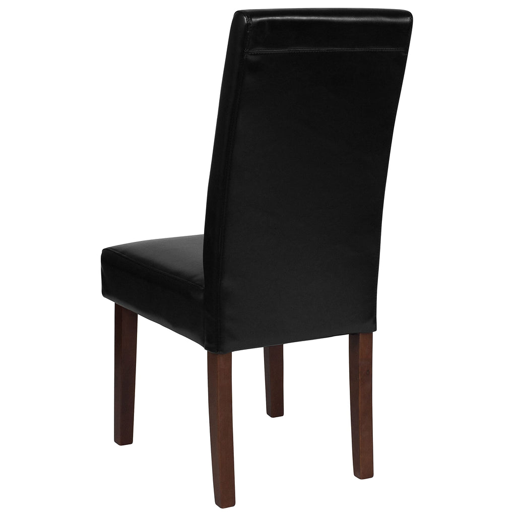 Black Faux Leather Parsons Chair 6-Pack C459318