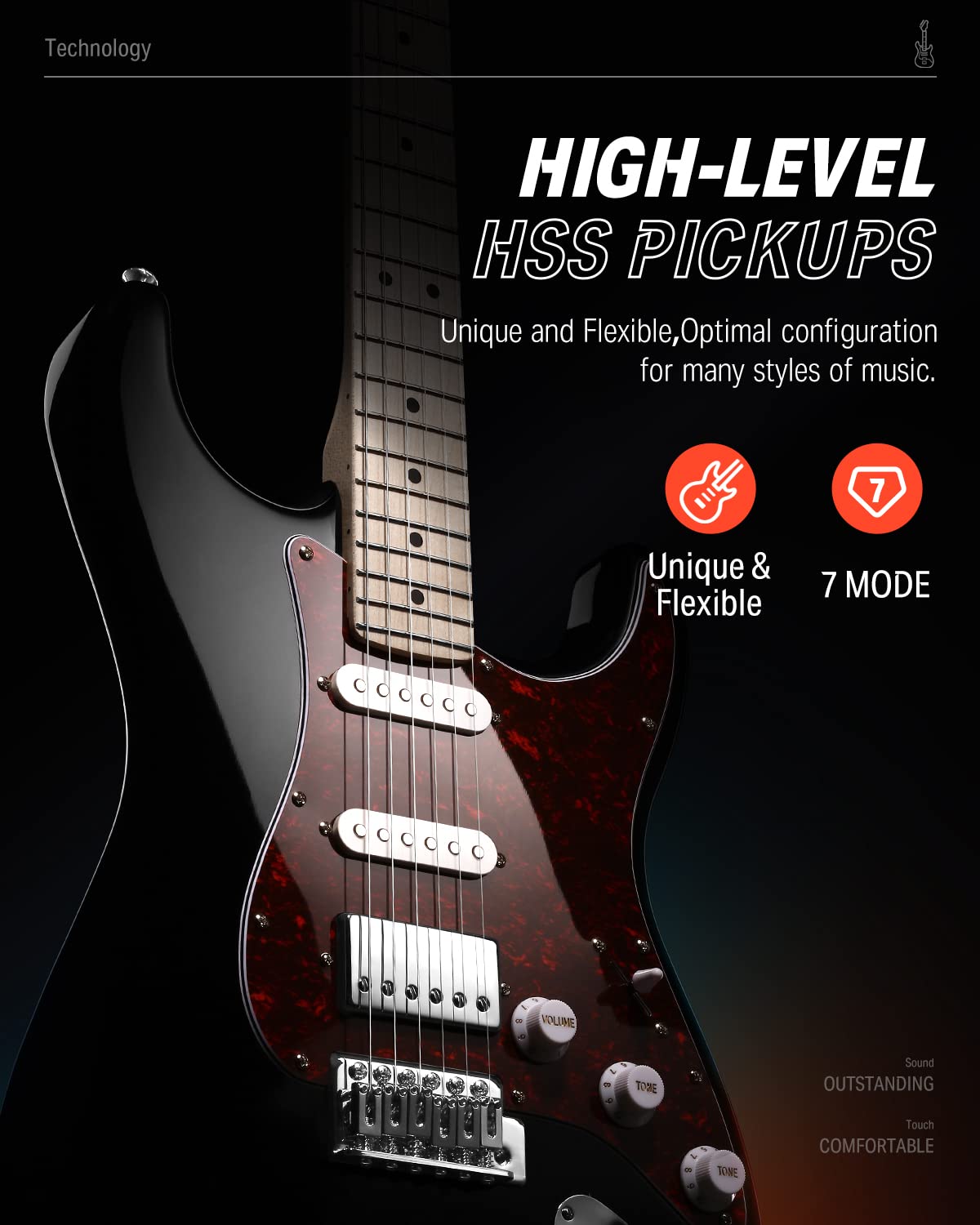 Electric Guitar HSS Coil Split W317