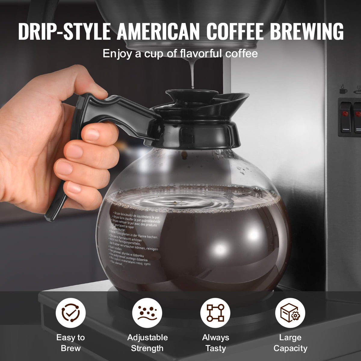 Commercial Drip Coffee Maker 12 Cups O5977