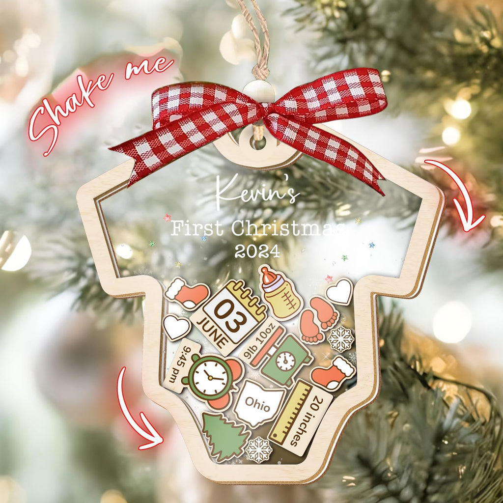 Baby's First Christmas Ornament 2026 Acrylic Wooden 5" M77635