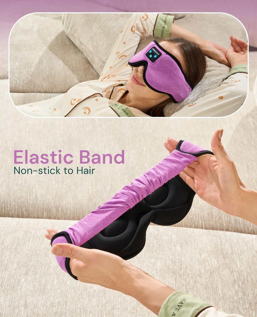 Bluetooth Sleep Mask with Blackout Eye Mask S2878