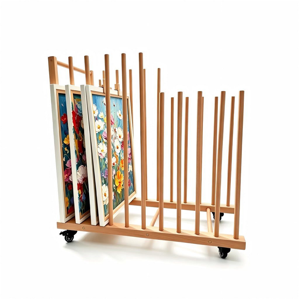 Art Storage Rack with Wheels O655