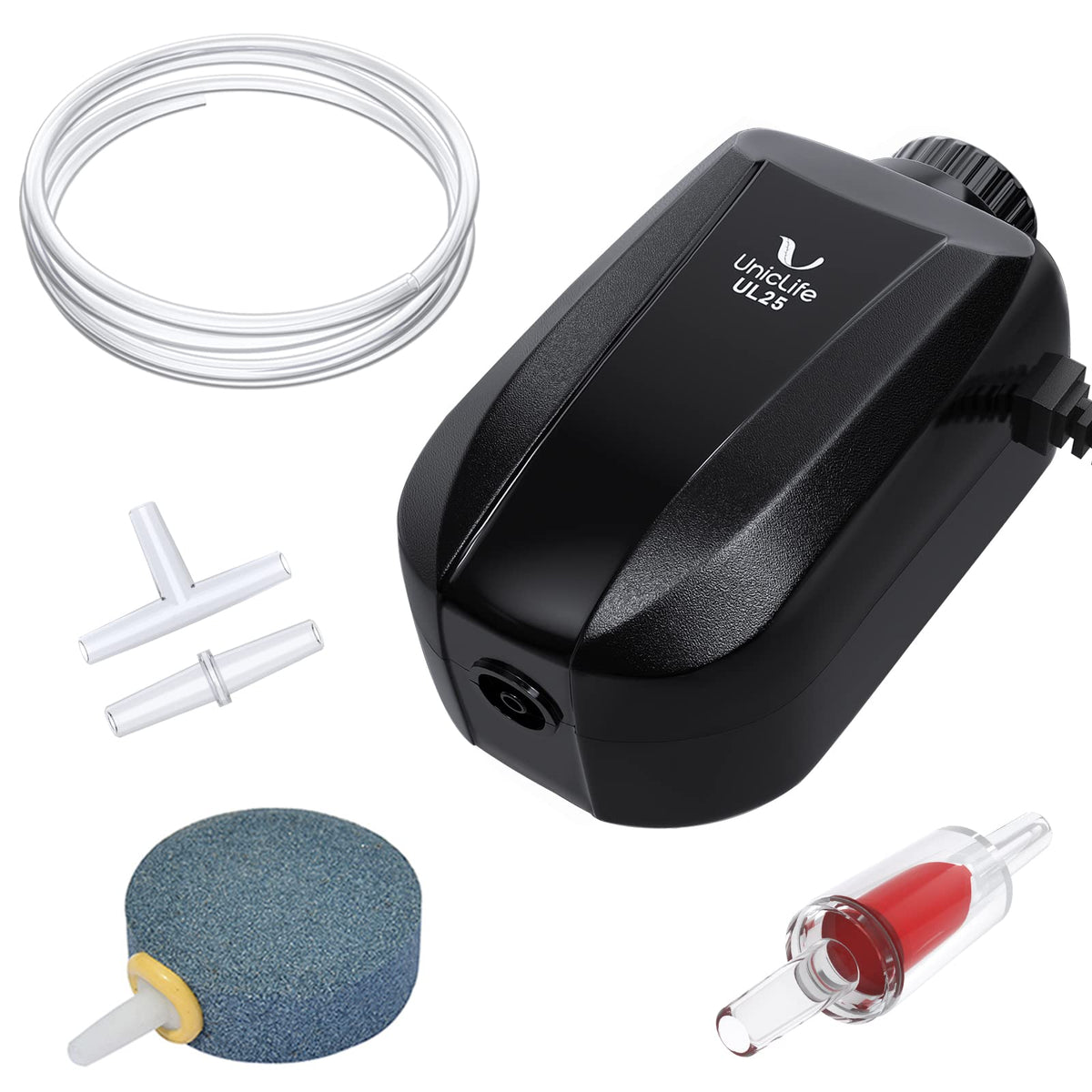 Aquarium Air Pump Dual Outlet Fish Tank Aerator U923727