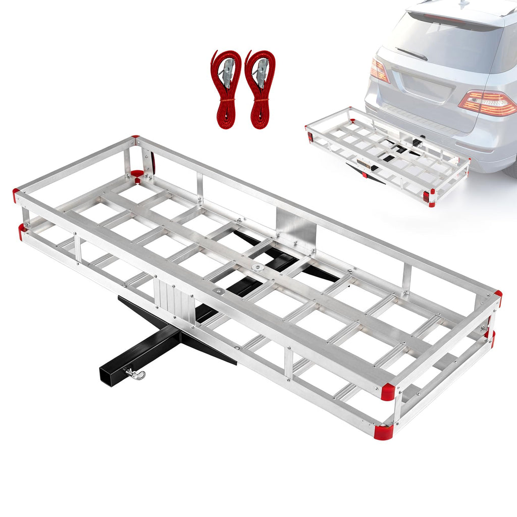 Aluminum Hitch Mount Cargo Carrier with 500LBS Capacity V11044
