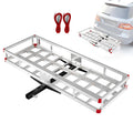 Aluminum Hitch Mount Cargo Carrier with 500LBS Capacity V11044