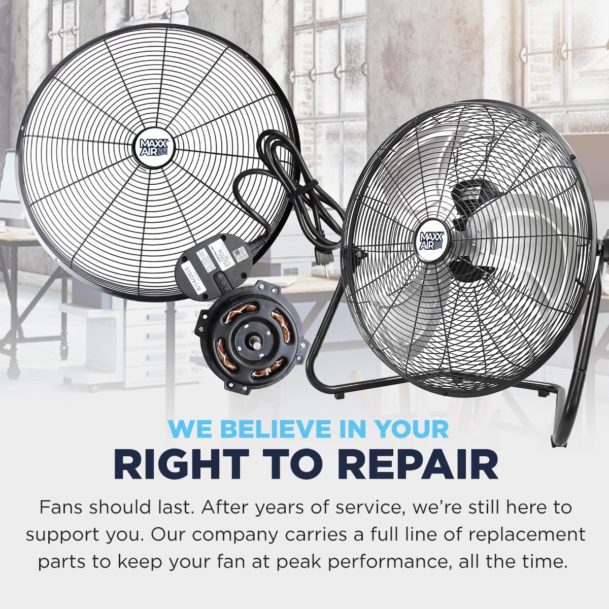 20 Inch 3-Speed High Velocity Wall Fan K31167