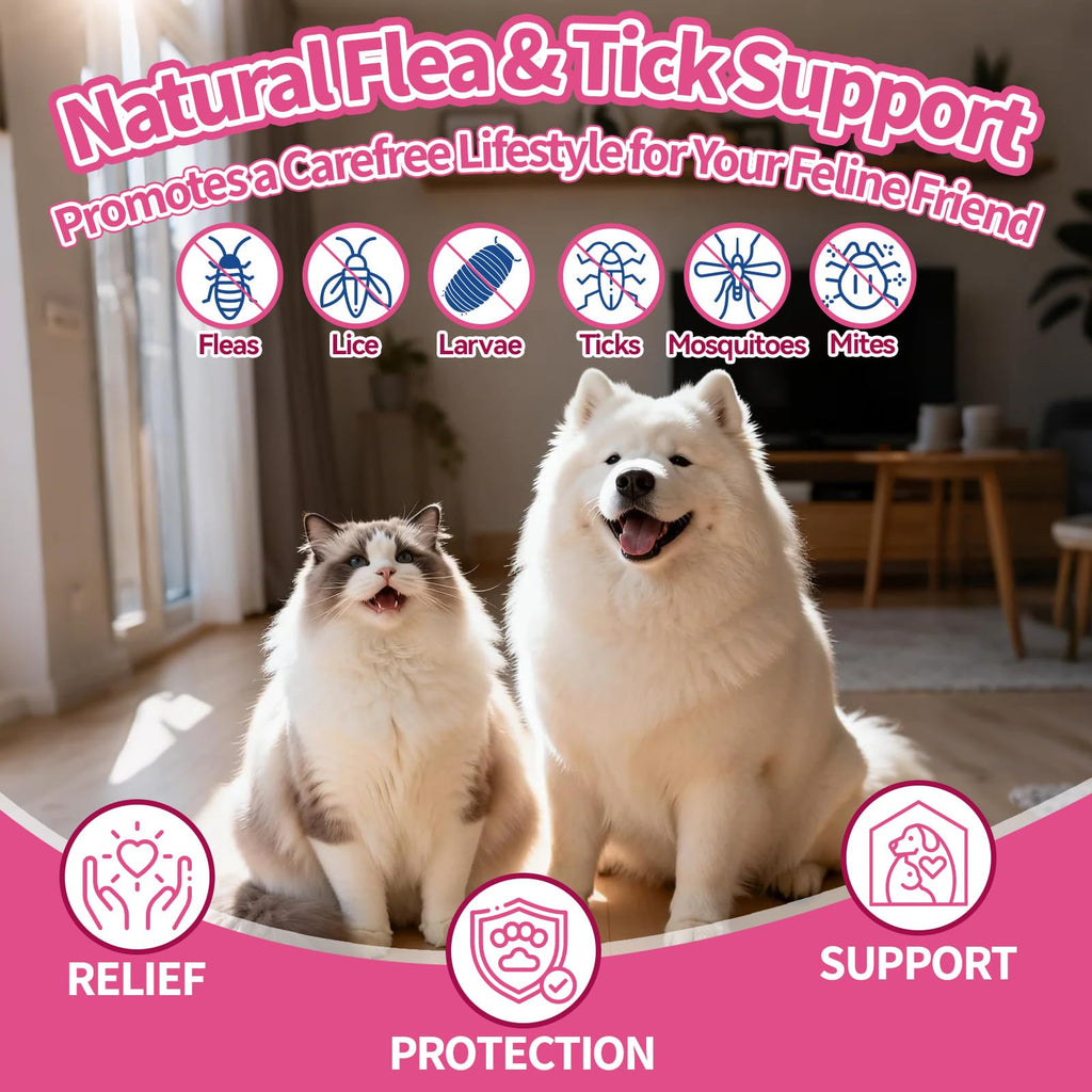 Natural Oral Flea and Tick Drops with Multivitamin for Pets Z151045