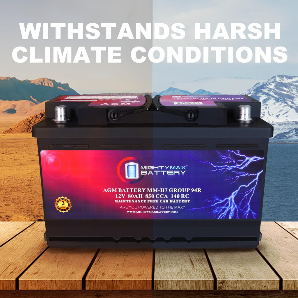 12V 80AH 850 CCA Replacement Battery H34098