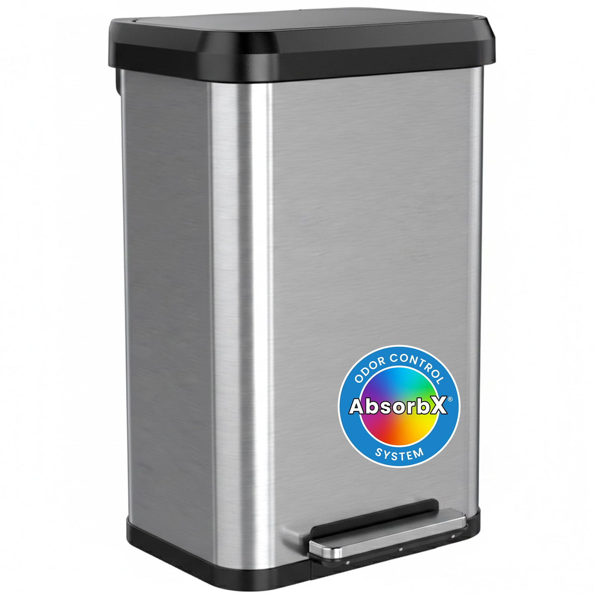 13.2 Gallon Stainless Steel Step Trash Can S442950