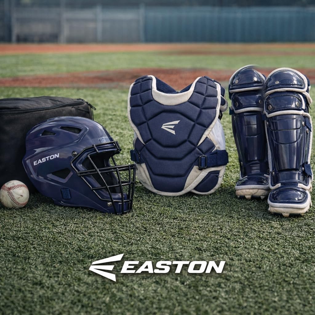 Black 3-Piece Catcher's Set with NOCSAE Certified Helmet, Chest Protector & Leg Guards A158