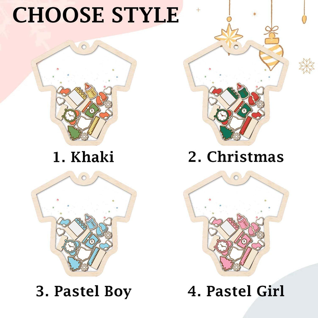 Baby's First Christmas Ornament 2026 Acrylic Wooden 5" M77635