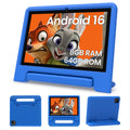 Android 16 Kids Tablet 10 Inch HD Display 8GB RAM 64GB ROM Blue Y8529