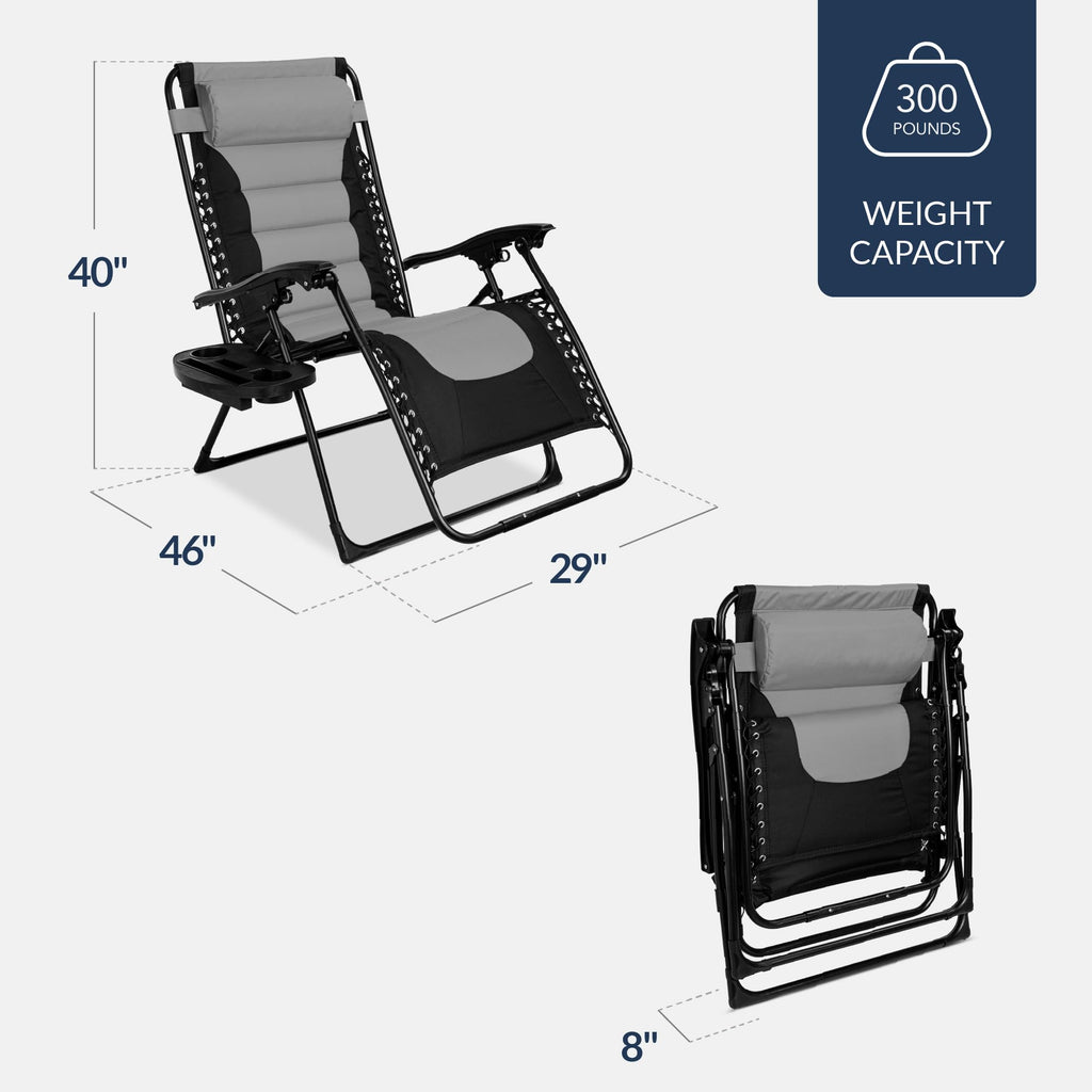 Oversized Padded Zero Gravity Chair Recliner B184