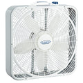20 Inch 3 Speeds White Box Fan with Carry Handle A9344