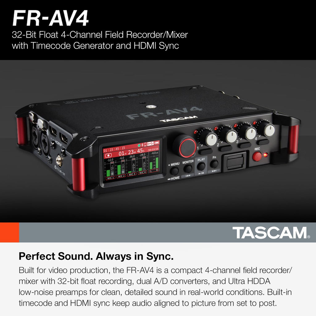 4-Channel 32-Bit Float Field Recorder with Mixer I538