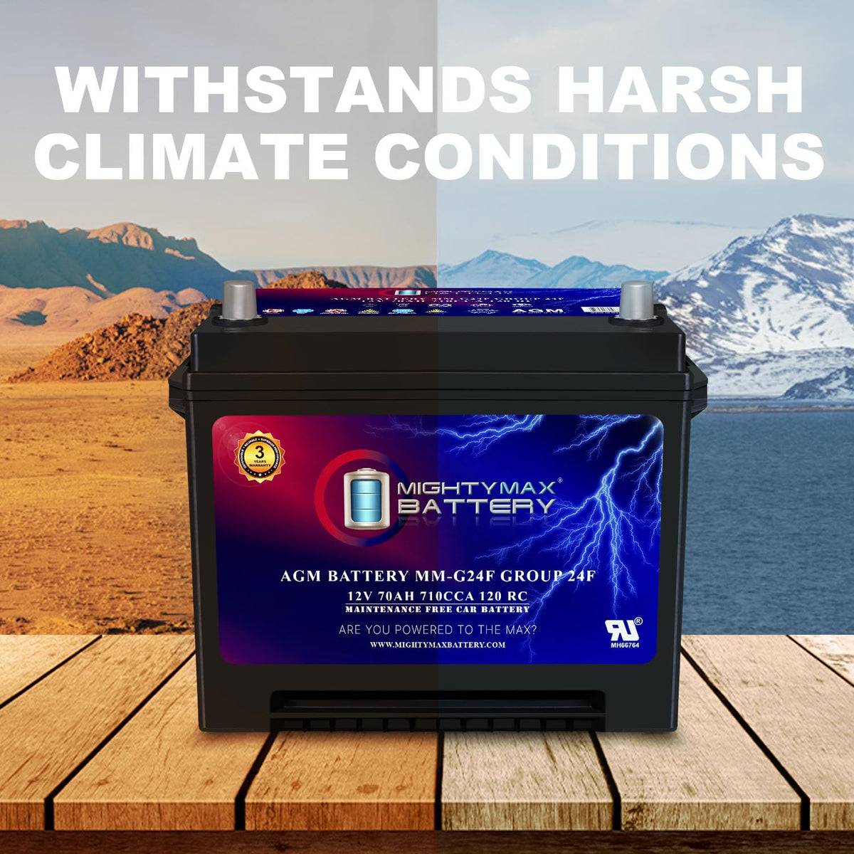 12V 70Ah AGM Replacement Battery P575