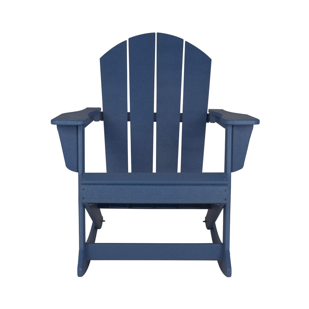 Navy Blue HDPE Outdoor Rocking Chair I6571