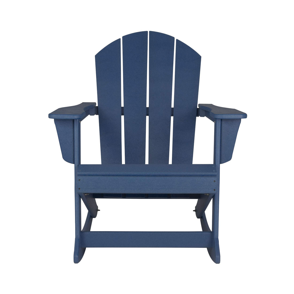 Navy Blue HDPE Outdoor Rocking Chair I6571