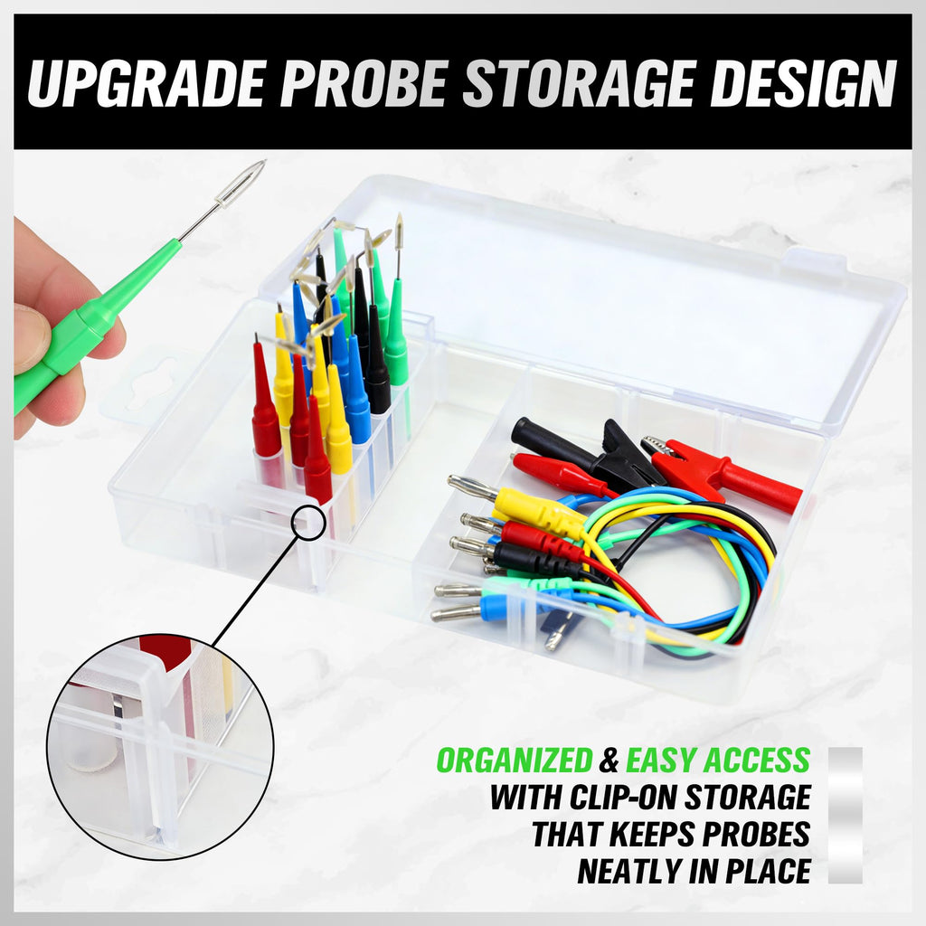 22-Piece Back Probe Kit with Test Leads and Alligator Clips H940