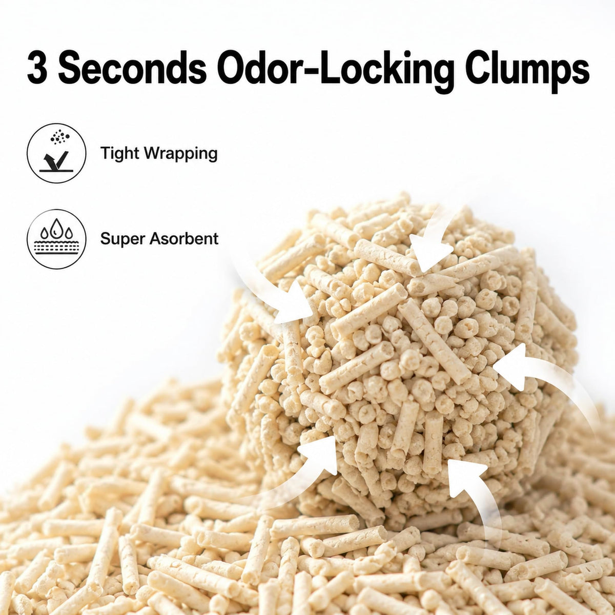 Tofu Cat Litter, Fast Clumping, 22.4 lb R348