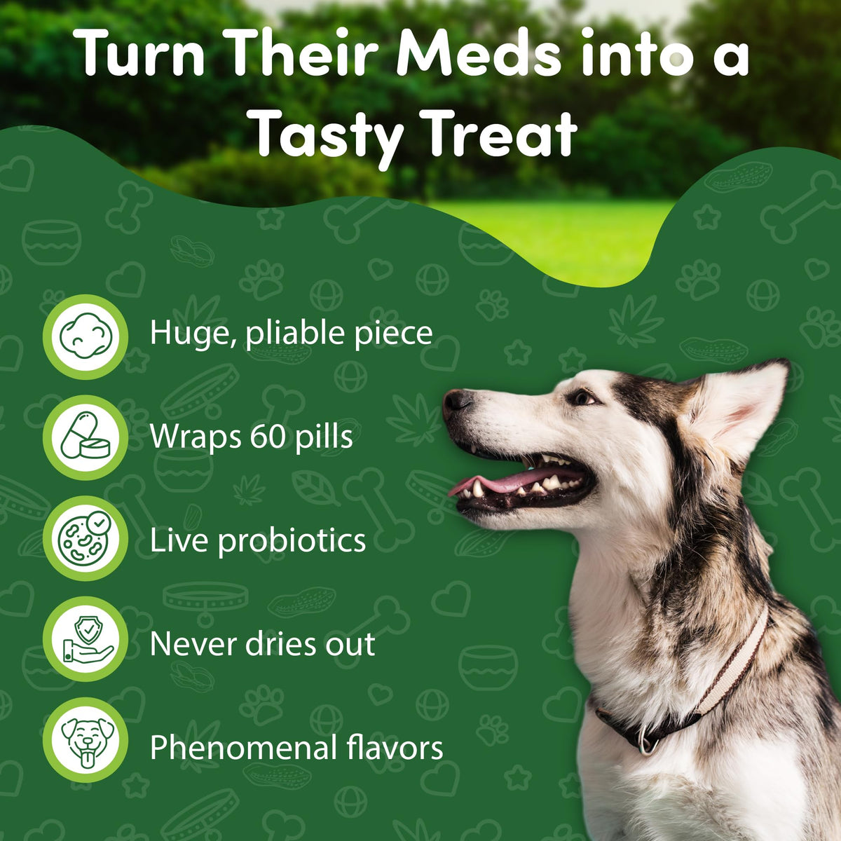 Bacon Flavor Dog Pill Wrap J2536