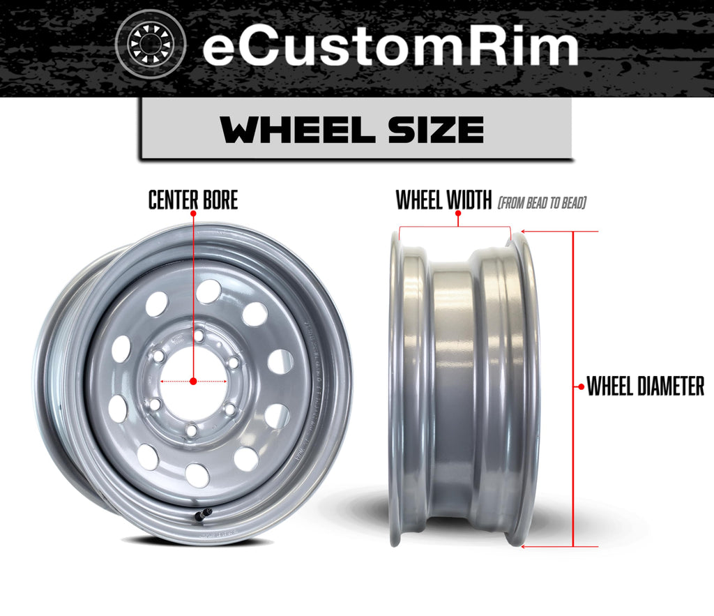 2-Pack Trailer Tire Rim Assembly 4.80-12 12 5 Lug Silver D790