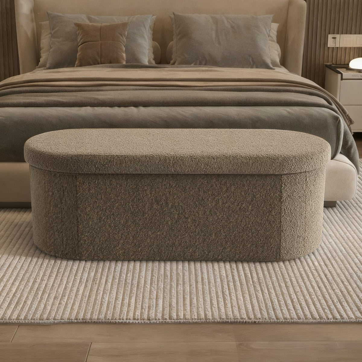 Oval Storage Ottoman F873750