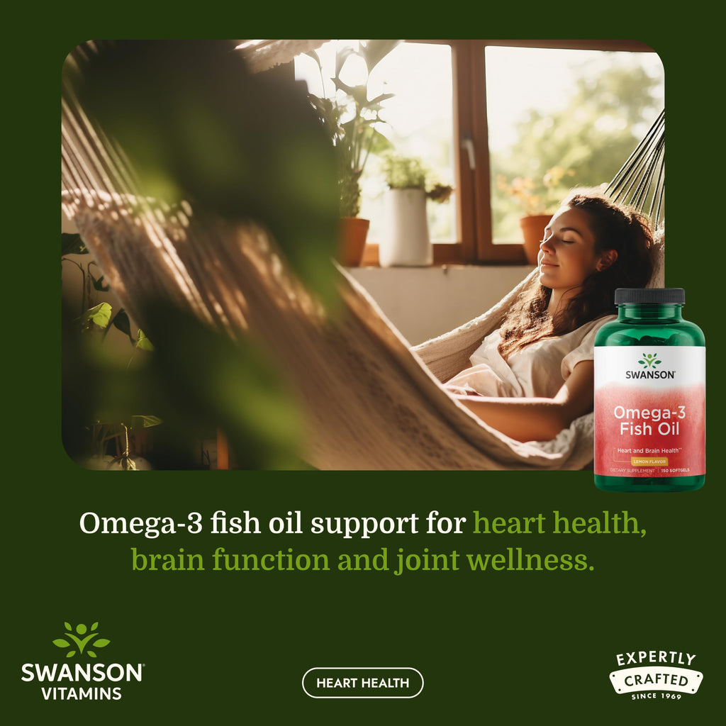 Omega-3 Fish Oil 150 Softgels Lemon H316295