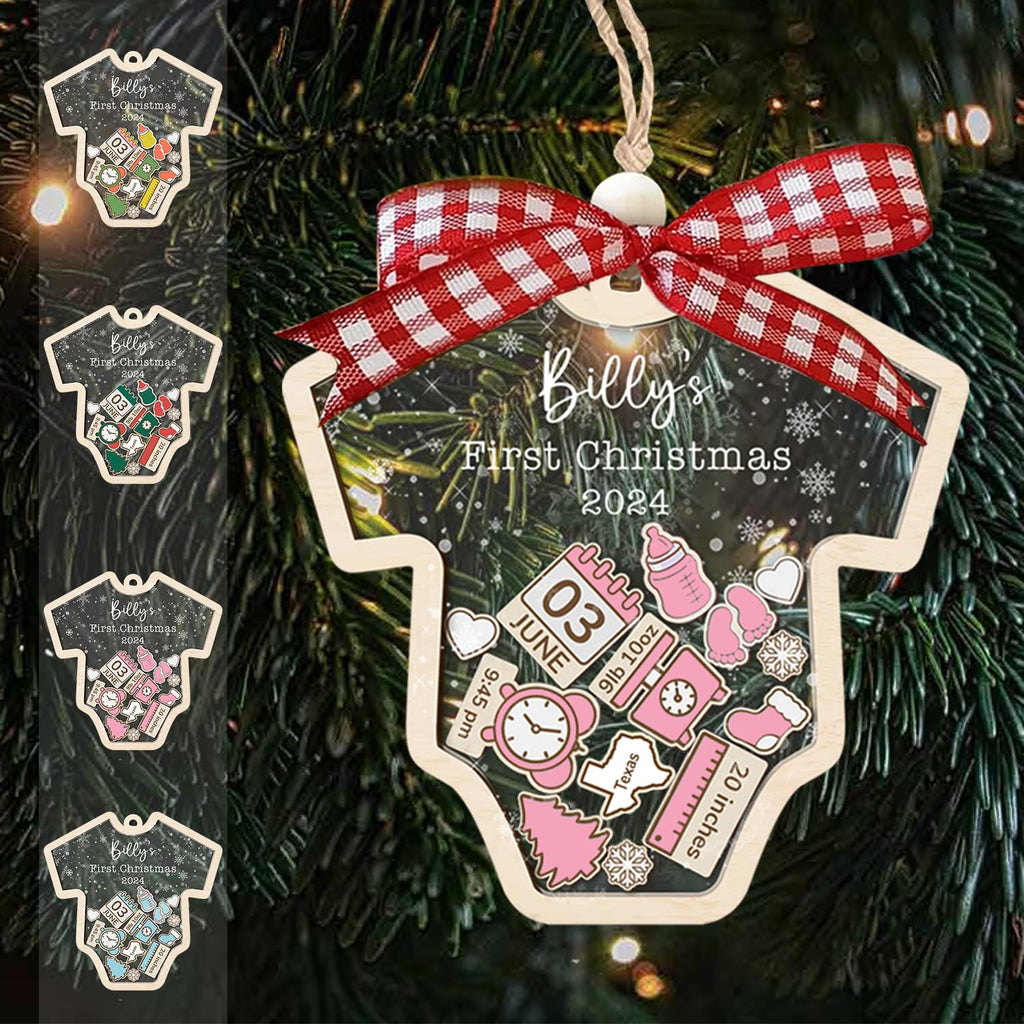 Baby's First Christmas Ornament 2026 Acrylic Wooden 5" M77635