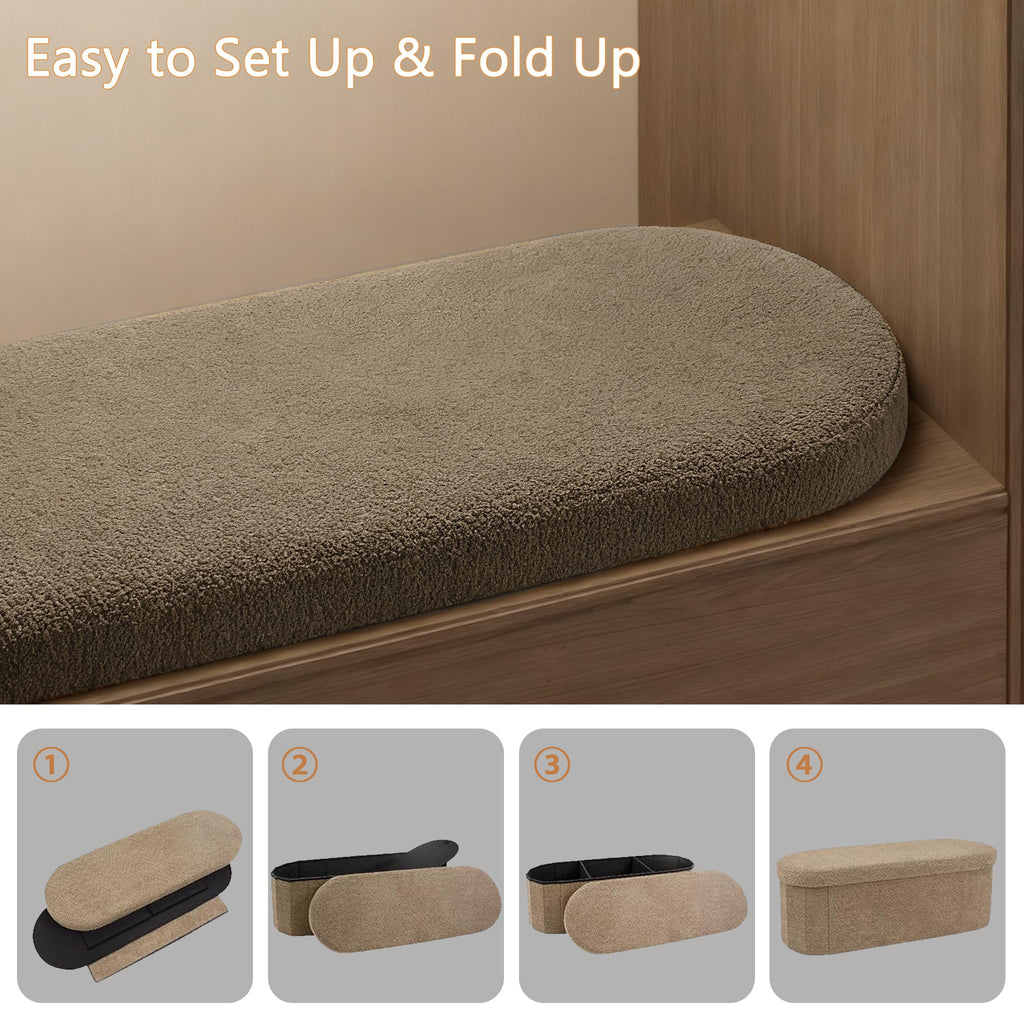 Oval Storage Ottoman F873750