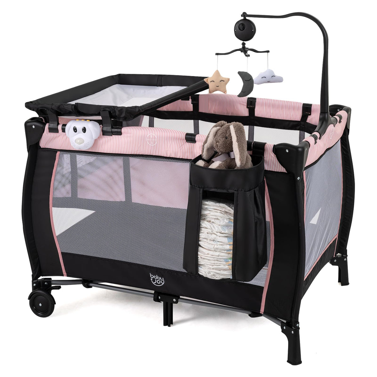 3 in 1 Pack and Play Portable Baby Playard with Bassinet B290544